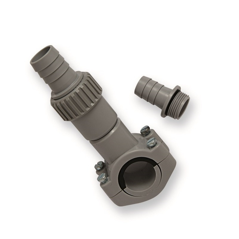 PRESA SCARICO TUBI 30 42mm C/VALV. ANTIR